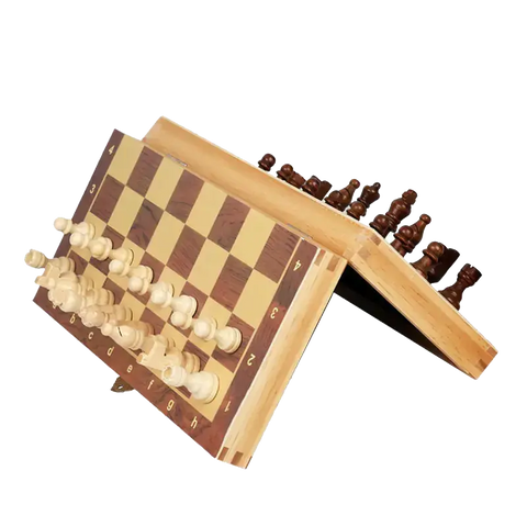 Jeu d'échecs en bois à offrir à Noël