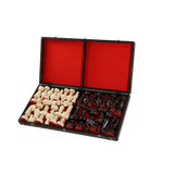 Jeu d'Échecs de Luxe Artisanal ouvert avec pieces rangees