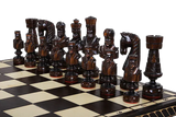 Jeu d'Échecs de Luxe Artisanal pieces noires