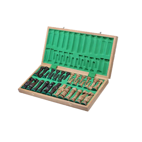 Jeu d'Échecs de Luxe en Bois avec rangement