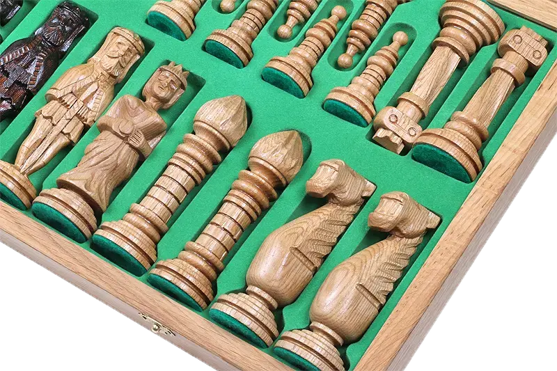 Engelhart - 150204 - Coffret d'Échecs de Luxe en Bois Massif Engelhart - 150204 - Coffret d'Échecs de Luxe en Bois Massif