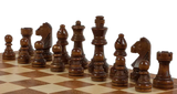 Jeu d'Échecs Magnétique en Bois avec pièces noires