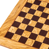 Échiquier en bois d'olivier