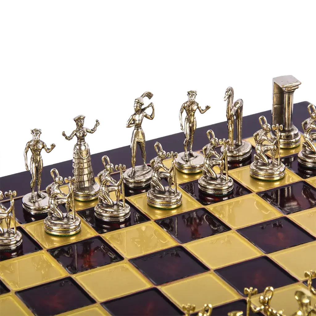 Jeu d'échecs antique de 20,8 pouces Archers collectifs – Chess