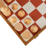 Échiquier similicuir et pièces d'échecs