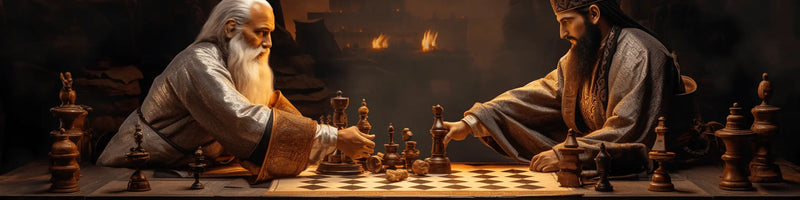 Un empereur asiatique et un roi européen s'affronte aux échecs