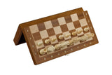 Jeu d'échecs magnétique 31 cm en marqueterie d'acajou