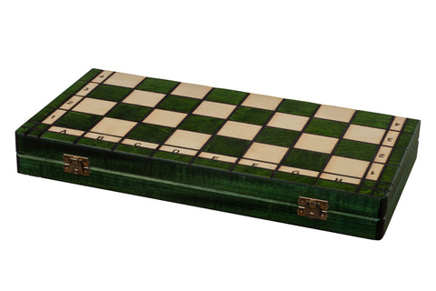 Jeu d'Échecs As 42 cm en Bois de Charme – Vert – vue 5