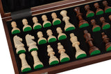 Jeu d'échecs en noyer et érable
