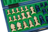 Jeu d'Échecs Magnétique en Bois 27 cm Bleu ou Noir – Bleu – vue 3