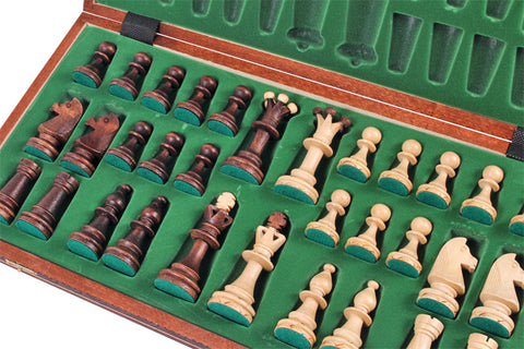 Jeu d'échecs Consul marron avec pièces lestées