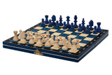 Jeu d'Échecs Magnétique en Bois 27 cm Bleu ou Noir – Bleu – vue 2