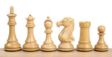 Pièces d'échecs en ébène lestées et feutrées