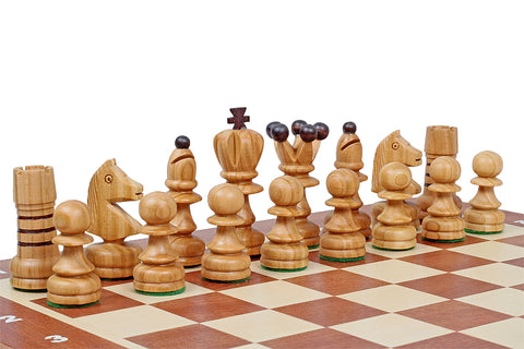 Jeu d'Échecs Perle 42 cm en Marqueterie