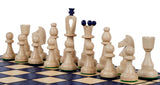 Jeu d'Échecs As 42 cm en Bois de Charme – Bleu – vue 3