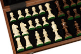 Coffret échiquier pliant avec pièces Staunton n°5