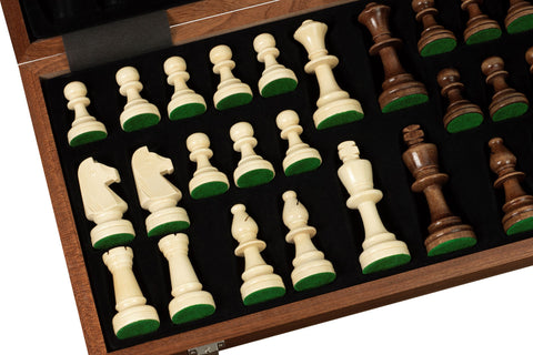 Coffret échiquier pliant avec pièces Staunton n°5