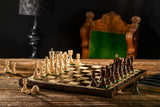 Jeu d'Échecs As 42 cm en Bois de Charme – Marron