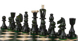 Jeu d'Échecs As 42 cm en Bois de Charme – Vert – vue 4