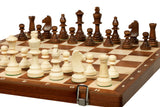 Jeu d'échecs de tournoi Sunrise Exclusive en marqueterie d'acajou