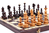 Jeu d'Échecs Vieux Polonais 58 cm Incrusté de Laiton – vue 4