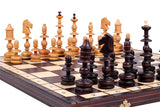 Jeu d'Échecs Vieux Polonais 58 cm Incrusté de Laiton – vue 8