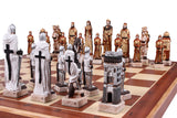 Jeu d'échecs Bataille de Grunwald peint à la main