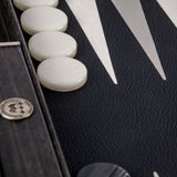 Plateau de backgammon de luxe noir