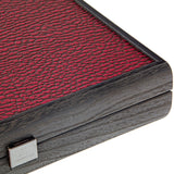Mallette de backgammon rouge bordeaux