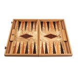 Plateau de backgammon en olivier avec rangement