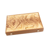 Backgammon haut de gamme en bois d'olivier