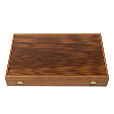 Backgammon de luxe en marqueterie de noyer