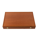 Backgammon de luxe en marqueterie d'acajou