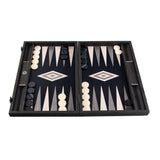 Backgammon en loupe de vavona gris perle