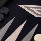 Coffret de backgammon gris perle