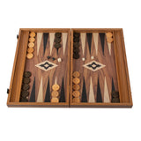 Backgammon noyer avec range-pions