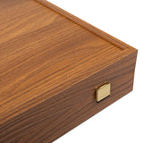 Backgammon en bois noyer fabriqué en Grèce
