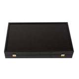 Jeu de backgammon wengé ouvert