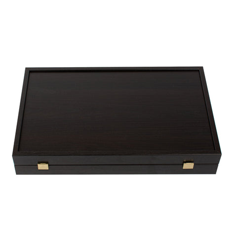 Jeu de backgammon wengé ouvert