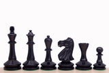 Pièces d'échecs Blackmore noires en buis ébonisé