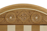 Coffret rond marqueté 33 cm