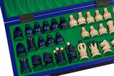 Jeu d'Échecs Royal Grand Format 44 cm Noir ou Bleu – Bleu – vue 2