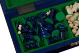 Petit Jeu d'Échecs Royal 30 cm Bleu ou Vert – Bleu – vue 4