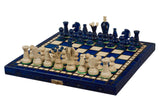 Petit Jeu d'Échecs Royal 30 cm Bleu ou Vert – Bleu – vue 3