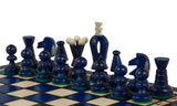 Petit Jeu d'Échecs Royal 30 cm Bleu ou Vert – Bleu – vue 5