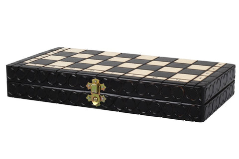 Jeu d'Échecs Royal 30 cm en Couleur – Noir – vue 2