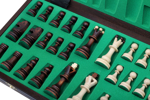 Jeu d'Échecs Sénateur Nouvelle Ligne en Couleur – Marron – vue 2