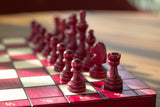 Jeu d'Échecs Magnétique 28 cm Cerise ou Vert – Cerise – vue 5