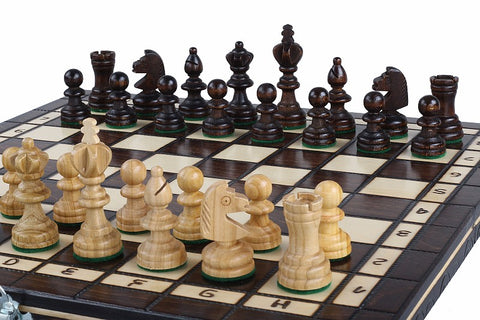 Coffret Échecs et Dames en Cerisier 35 cm – vue 2