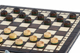 Coffret Échecs et Dames en Cerisier 35 cm
